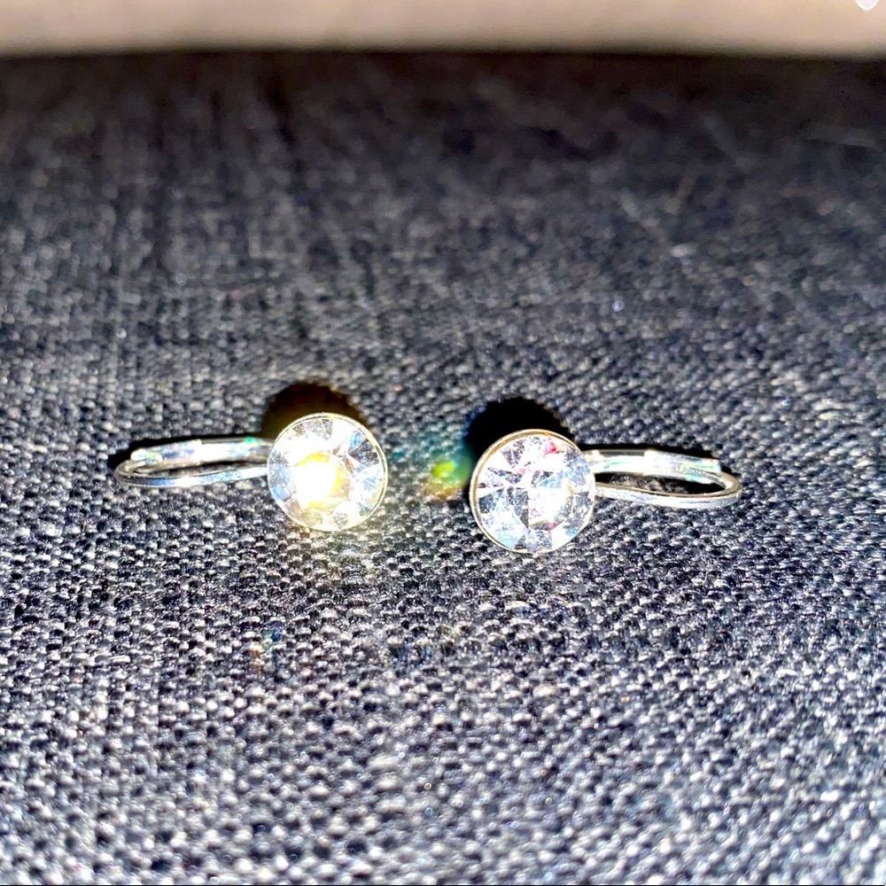 Silver and Crystal Earrings * Fancy *
